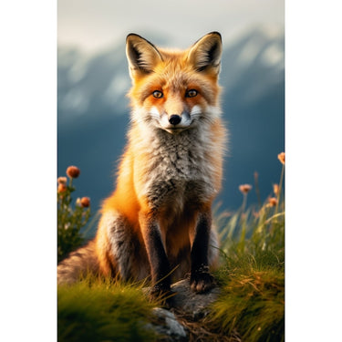 Small Canvas of a Fox